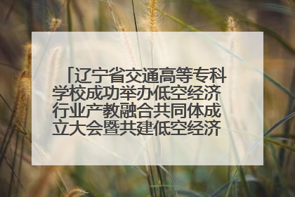 辽宁省交通高等专科学校成功举办低空经济行业产教融合共同体成立大会暨共建低空经济产教融合新生态论坛