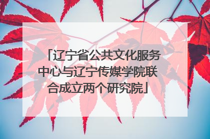 辽宁省公共文化服务中心与辽宁传媒学院联合成立两个研究院