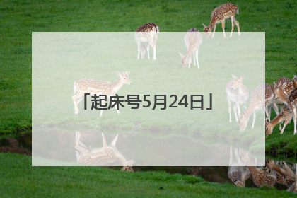 起床号5月24日