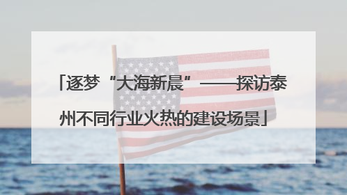 逐梦“大海新晨”——探访泰州不同行业火热的建设场景