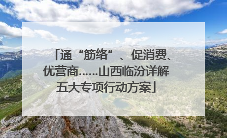 通“筋络”、促消费、优营商……山西临汾详解五大专项行动方案