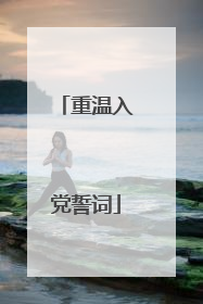 重温入党誓词