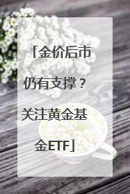 金价后市仍有支撑？关注黄金基金ETF
