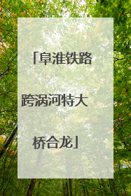阜淮铁路跨涡河特大桥合龙