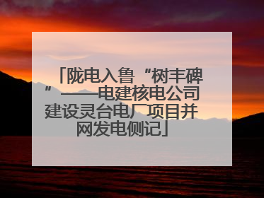 陇电入鲁“树丰碑”——电建核电公司建设灵台电厂项目并网发电侧记