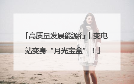 高质量发展能源行丨变电站变身“月光宝盒”！