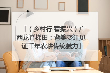 （乡村行·看振兴）广西龙脊梯田：背篓变迁见证千年农耕传统魅力