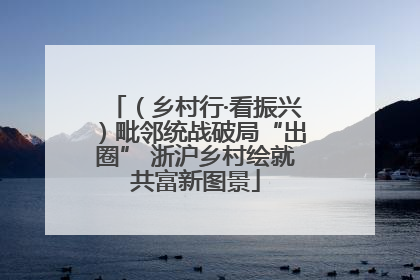 （乡村行·看振兴）毗邻统战破局“出圈” 浙沪乡村绘就共富新图景