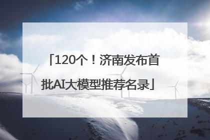 120个！济南发布首批AI大模型推荐名录