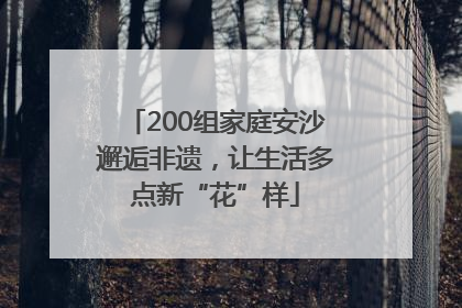 200组家庭安沙邂逅非遗，让生活多点新“花”样