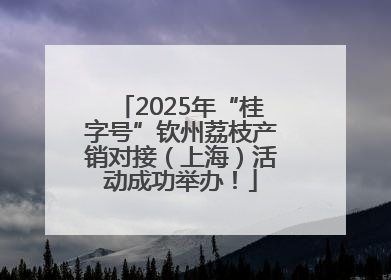 2025年“桂字号”钦州荔枝产销对接（上海）活动成功举办！