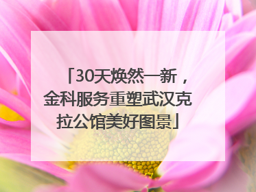 30天焕然一新，金科服务重塑武汉克拉公馆美好图景