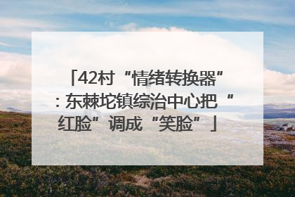 42村“情绪转换器”：东棘坨镇综治中心把“红脸”调成“笑脸”
