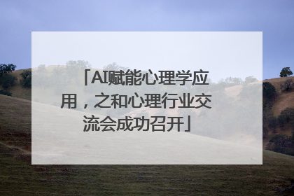 AI赋能心理学应用，之和心理行业交流会成功召开