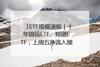 ETF规模速报｜十年国债ETF、短融ETF，上周五净流入额均超20亿元